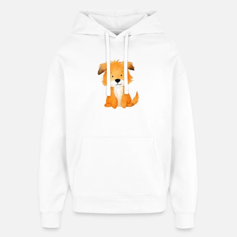 Chien Ami – Illustration Douce et Mignonne - Sweat à capuche unisexe Stanley/Stella Oversized - blanc
