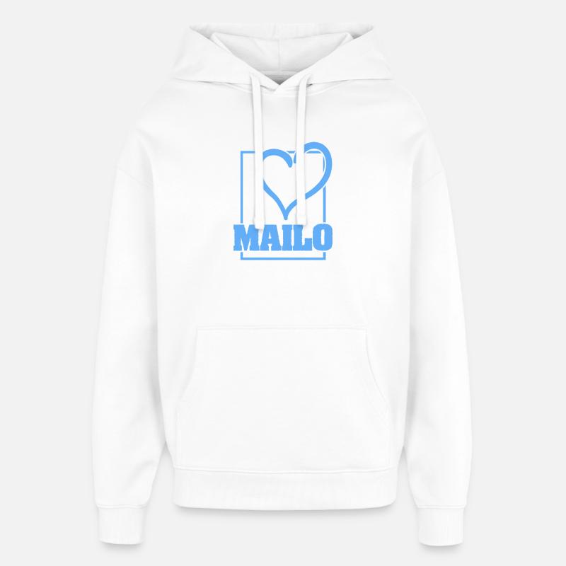 Bachelor Mailo - Sweat à capuche unisexe Stanley/Stella Oversized - blanc