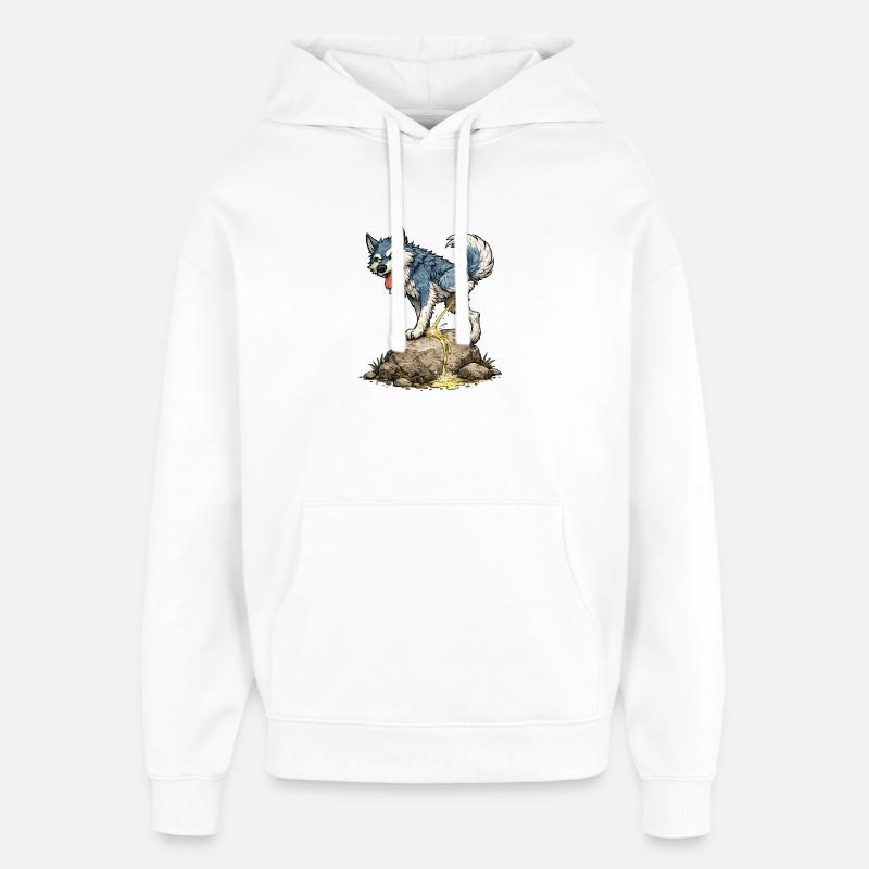 Wolves - Sweat à capuche unisexe Stanley/Stella Oversized - blanc