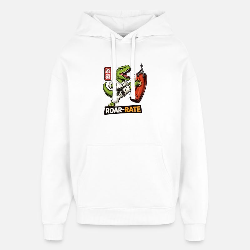 Dino Dojo Roar - Sweat à capuche unisexe Stanley/Stella Oversized - blanc