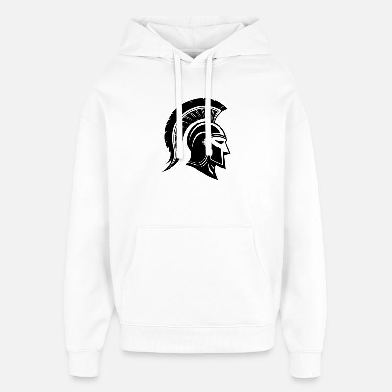 Casque spartiate - Sweat à capuche unisexe Stanley/Stella Oversized - blanc