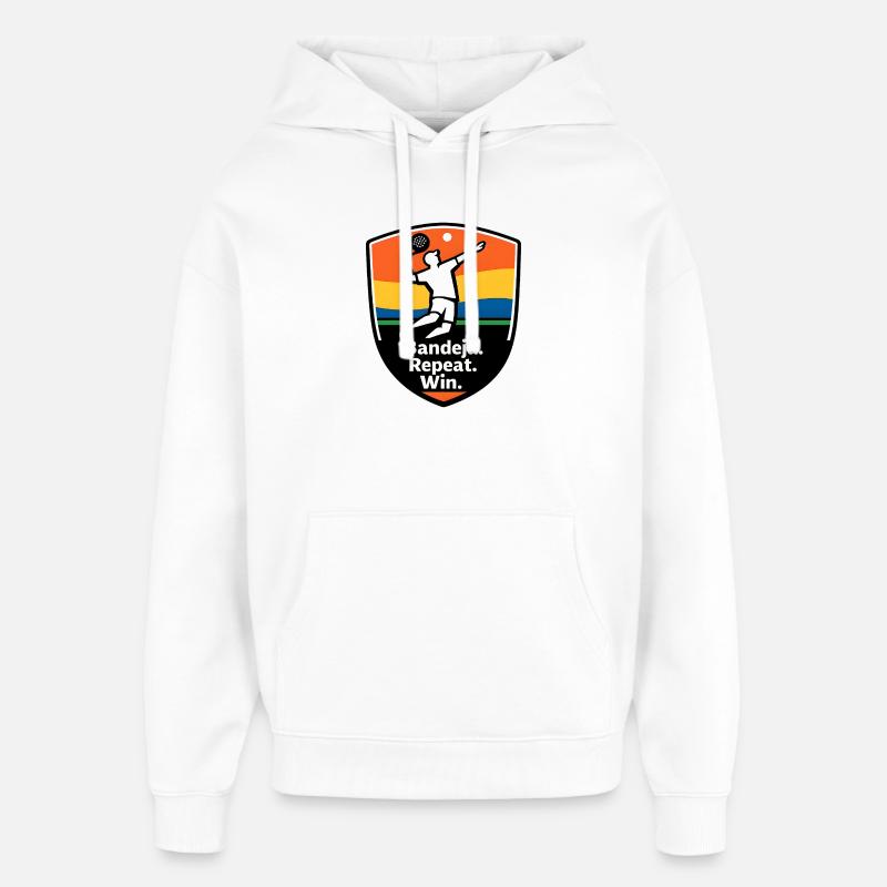 Bandeja Repeat Win Schild - Oversized Unisex Hoodie von Stanley/Stella - Weiß