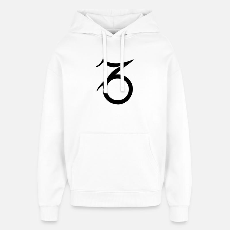 Capricorne - Sweat à capuche unisexe Stanley/Stella Oversized - blanc