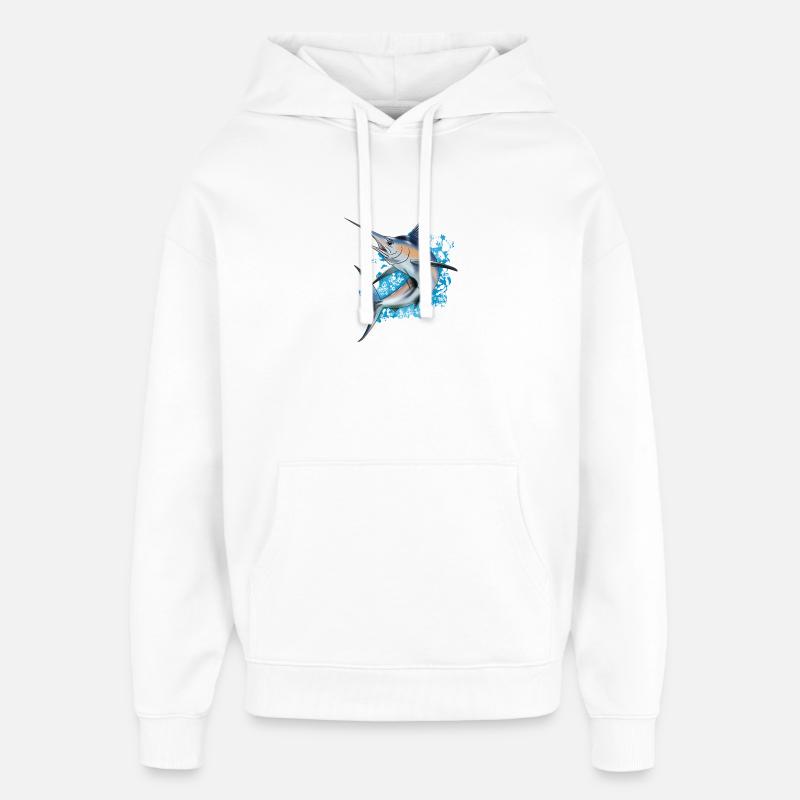 Marlin - Sweat à capuche unisexe Stanley/Stella Oversized - blanc