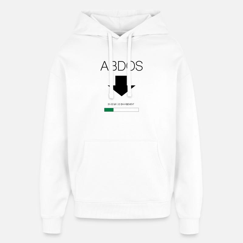 abdo - Sweat à capuche unisexe Stanley/Stella Oversized - blanc