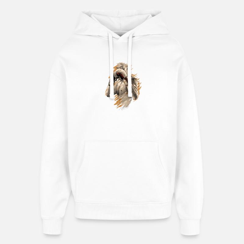 Boxer - Sweat à capuche unisexe Stanley/Stella Oversized - blanc