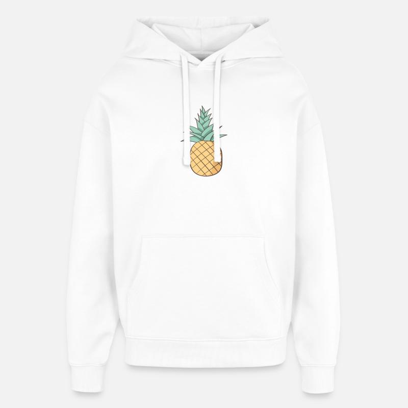 Ananas - Sweat à capuche unisexe Stanley/Stella Oversized - blanc