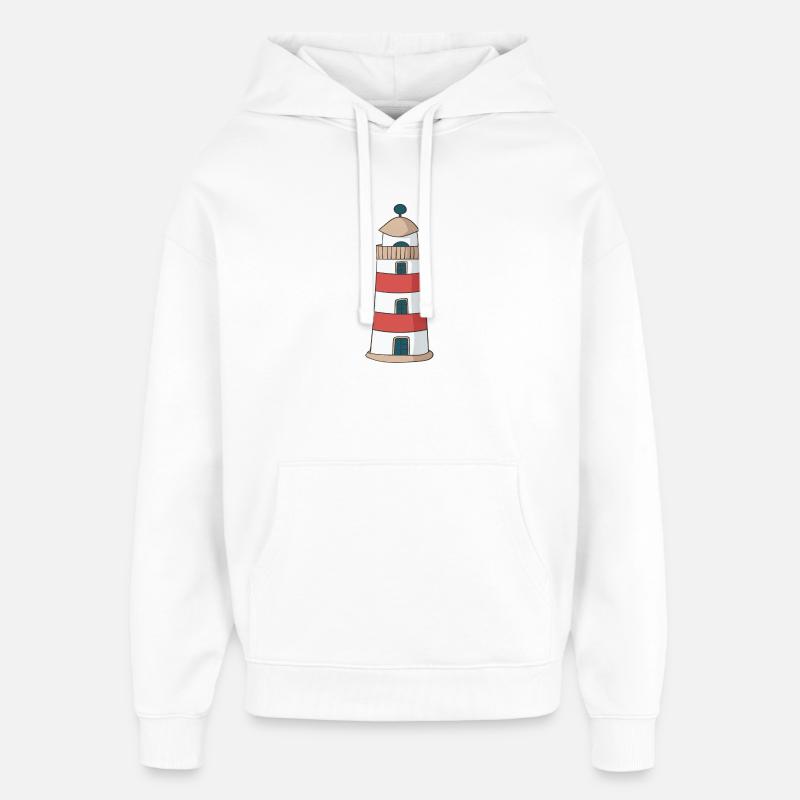 Phare - Sweat à capuche unisexe Stanley/Stella Oversized - blanc