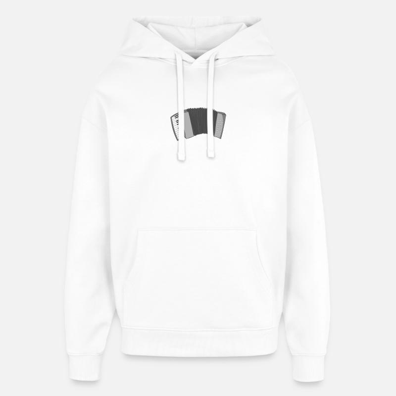 Accordéon - Sweat à capuche unisexe Stanley/Stella Oversized - blanc