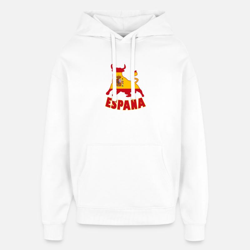 Taureau espagnol - Sweat à capuche unisexe Stanley/Stella Oversized - blanc