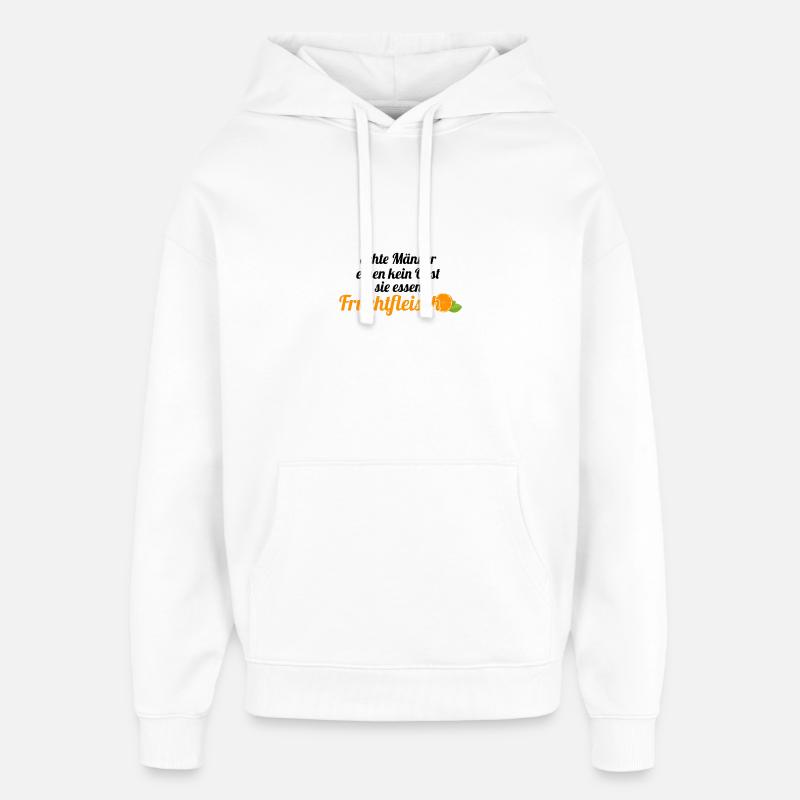 Obst Früchte Geschenkidee Früchte Funsprüche Obst - Oversized Unisex Hoodie von Stanley/Stella - Weiß