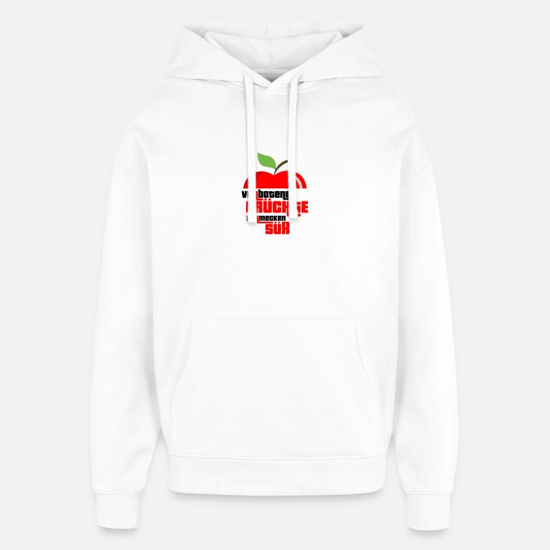 Obst Früchte Geschenkidee Früchte Funsprüche Obst - Oversized Unisex Hoodie von Stanley/Stella - Weiß