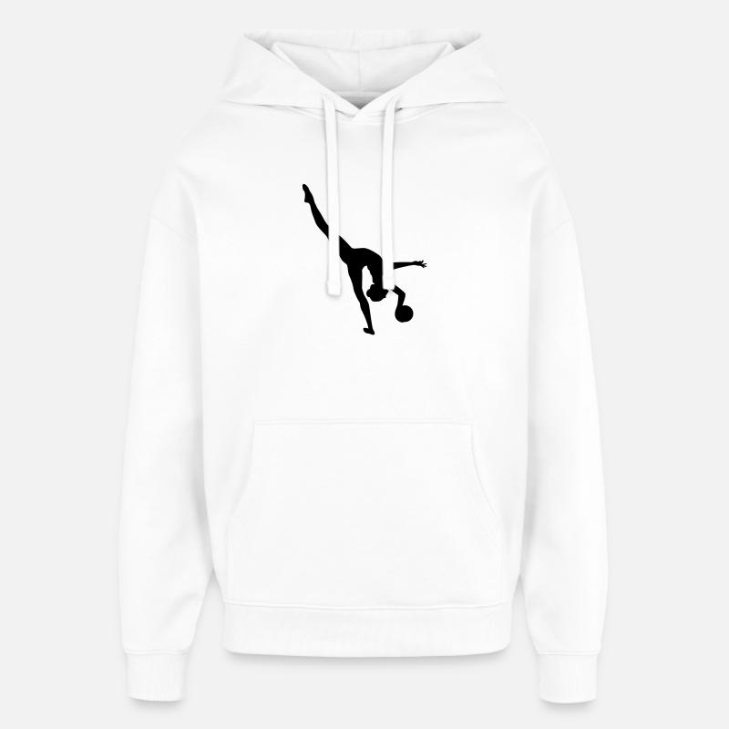 Rhythmics gymnastics - Sweat à capuche unisexe Stanley/Stella Oversized - blanc