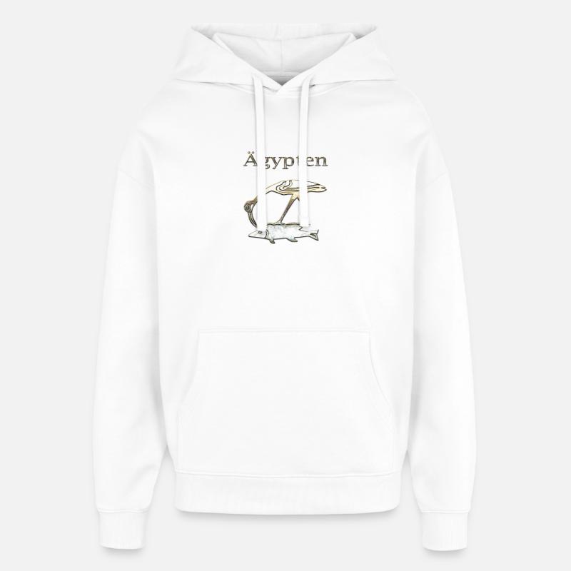 Egypte 85 - Sweat à capuche unisexe Stanley/Stella Oversized - blanc