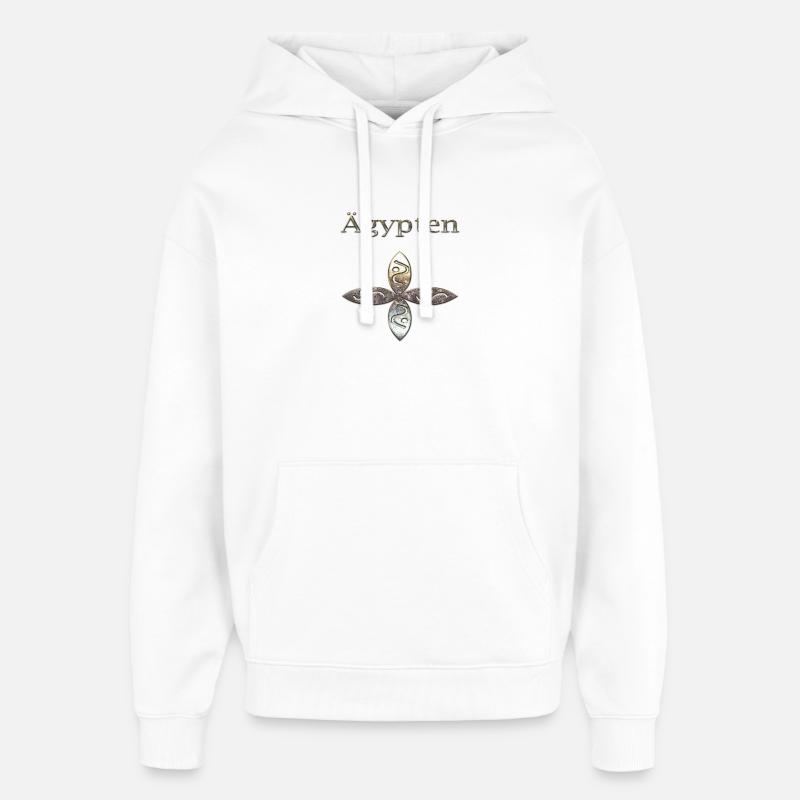 Egypte 86 - Sweat à capuche unisexe Stanley/Stella Oversized - blanc