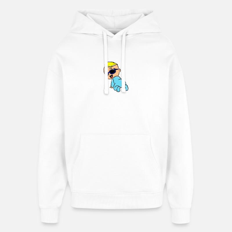 bébé - Sweat à capuche unisexe Stanley/Stella Oversized - blanc