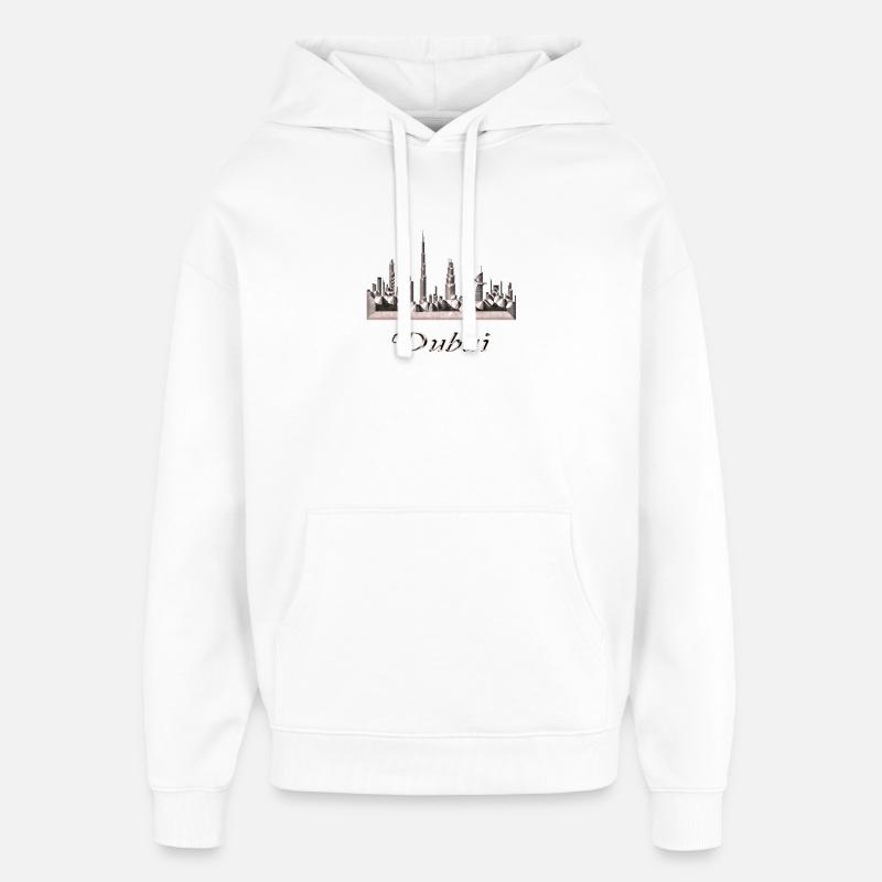 Dubaï - Sweat à capuche unisexe Stanley/Stella Oversized - blanc