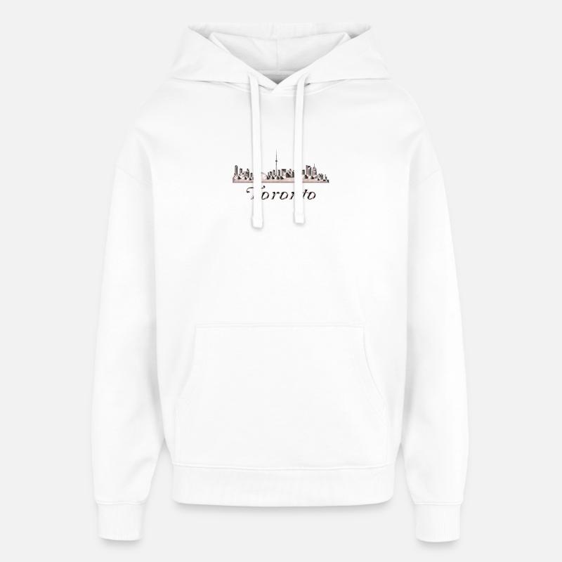 Toronto - Sweat à capuche unisexe Stanley/Stella Oversized - blanc