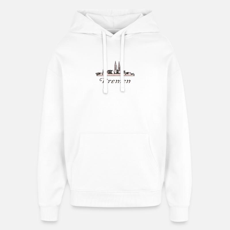 Brême - Sweat à capuche unisexe Stanley/Stella Oversized - blanc