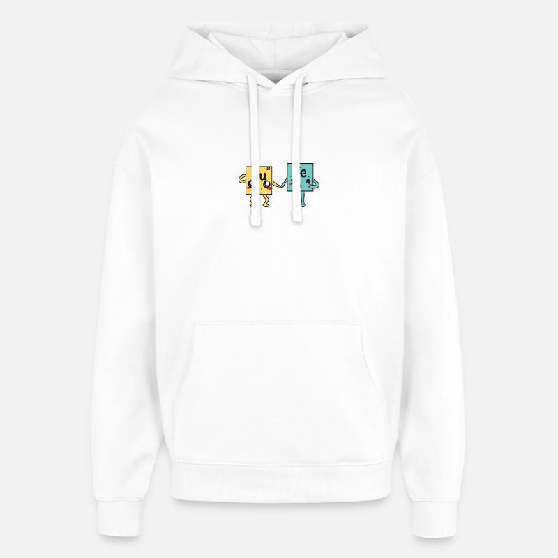 science - Sweat à capuche unisexe Stanley/Stella Oversized - blanc