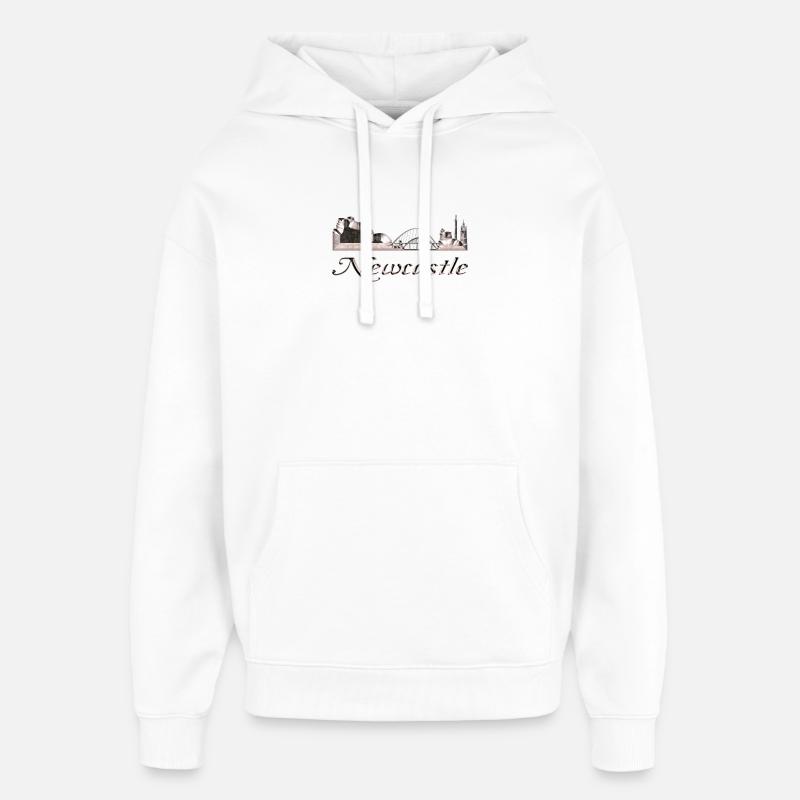 Newcastle - Sweat à capuche unisexe Stanley/Stella Oversized - blanc