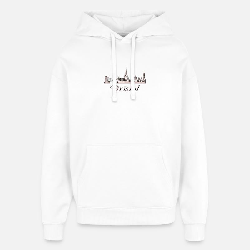 Bristol - Sweat à capuche unisexe Stanley/Stella Oversized - blanc