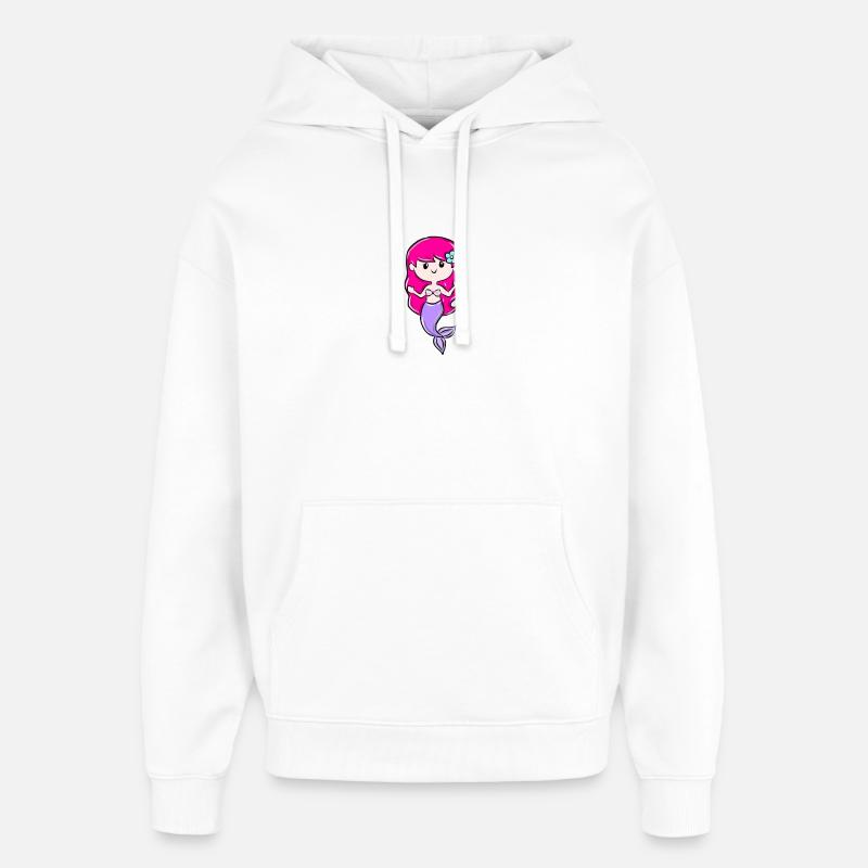 sirène - Sweat à capuche unisexe Stanley/Stella Oversized - blanc