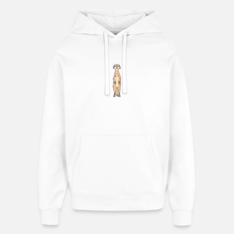suricates - Sweat à capuche unisexe Stanley/Stella Oversized - blanc