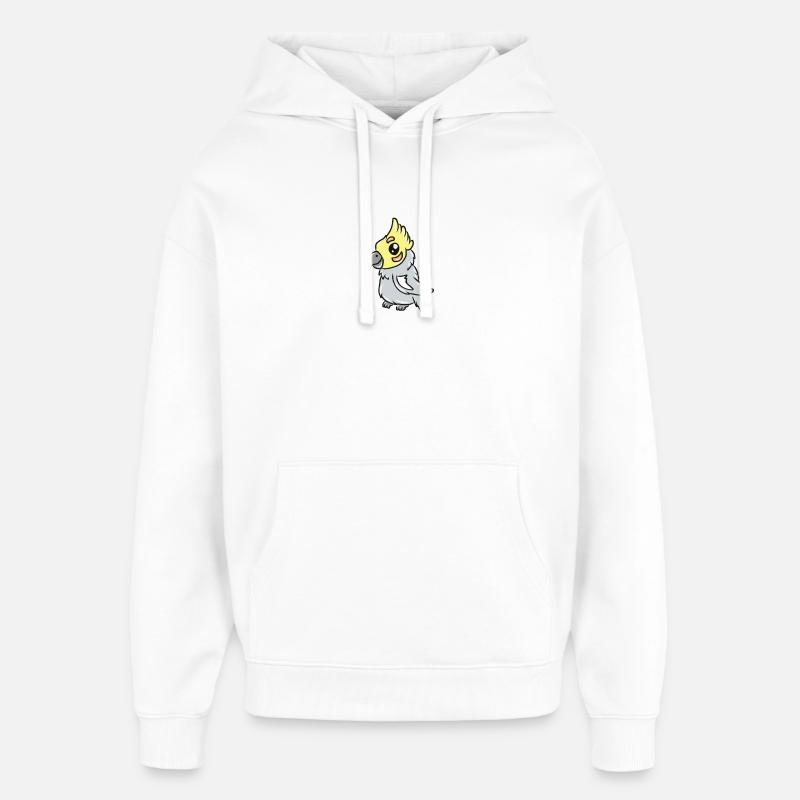 perroquet - Sweat à capuche unisexe Stanley/Stella Oversized - blanc