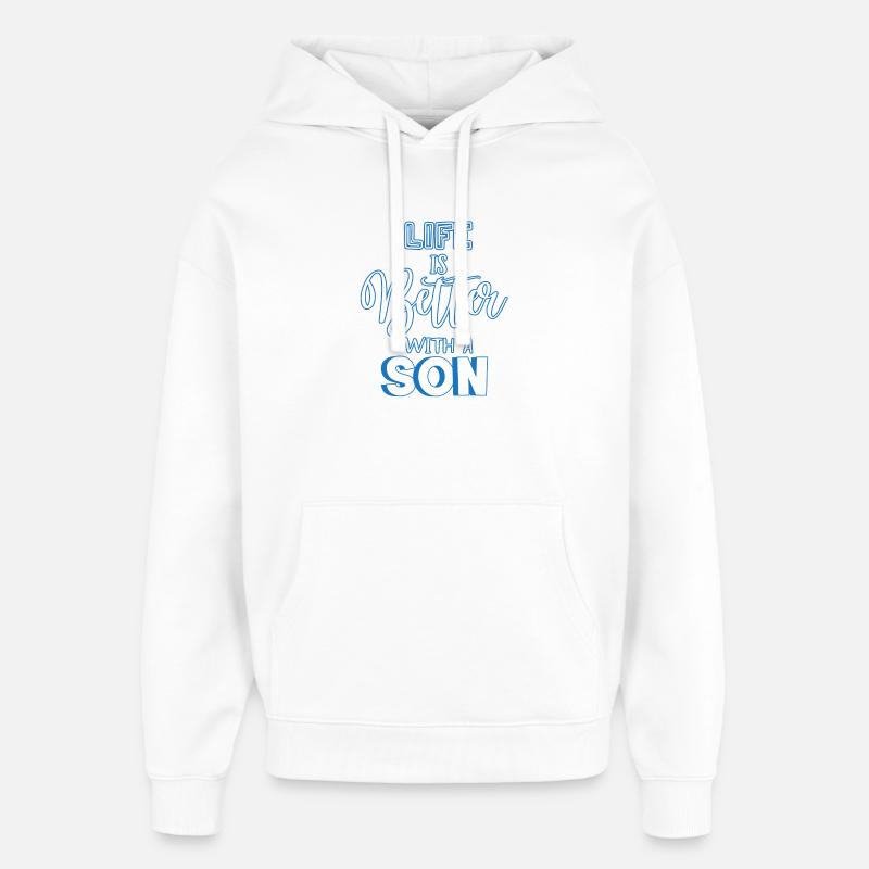 fils - Sweat à capuche unisexe Stanley/Stella Oversized - blanc