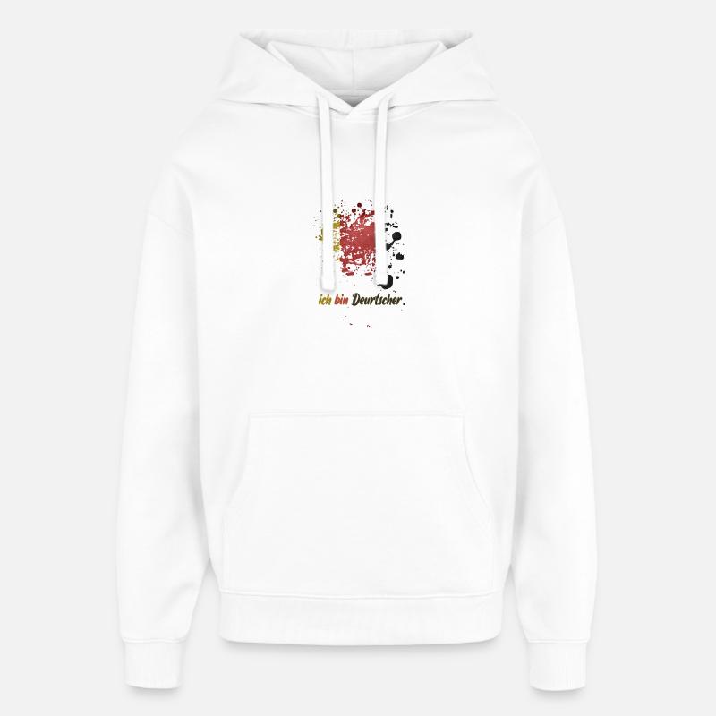 ich bin deutscher - Oversized Unisex Hoodie von Stanley/Stella - Weiß
