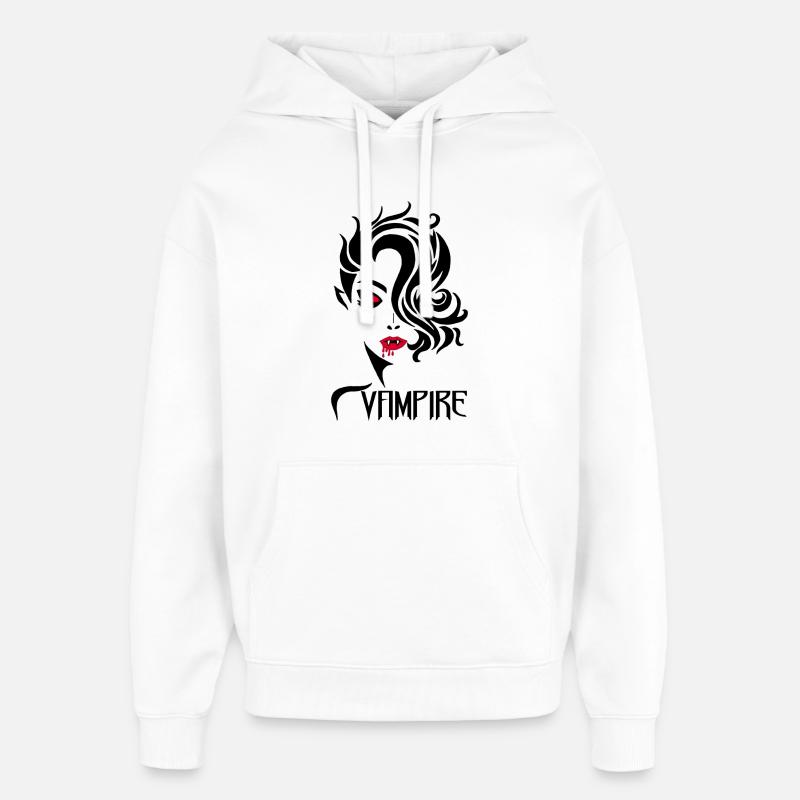 Vampire au féminin - Sweat à capuche unisexe Stanley/Stella Oversized - blanc