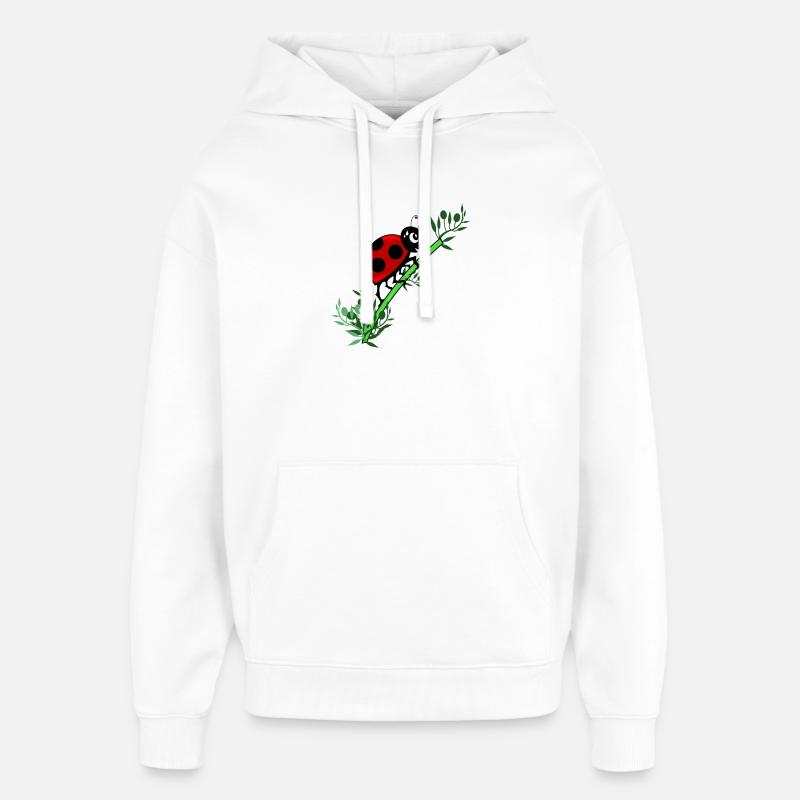 Botanique de coccinelle - Sweat à capuche unisexe Stanley/Stella Oversized - blanc