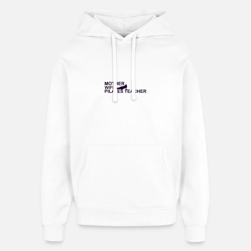 Mère Pilates / Professeur de Pilates - Sweat à capuche unisexe Stanley/Stella Oversized - blanc