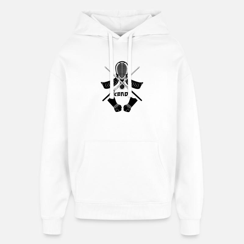 Équipement de Kendo - Sweat à capuche unisexe Stanley/Stella Oversized - blanc