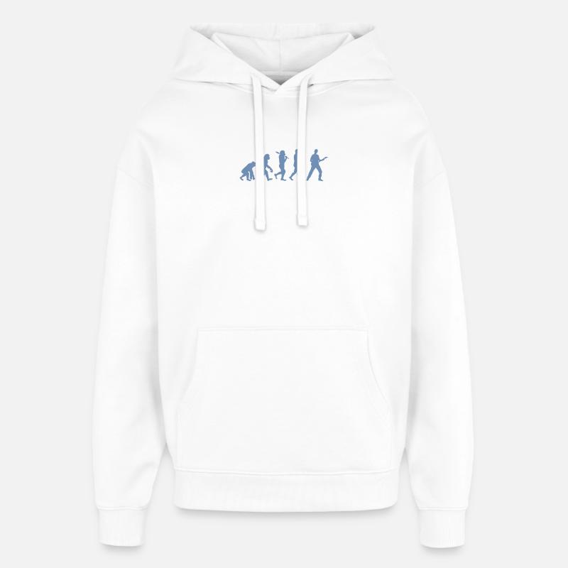 Evolution Guitare Bassiste - Sweat à capuche unisexe Stanley/Stella Oversized - blanc