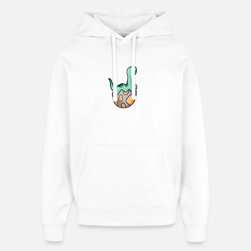 Motif Dino d’oeuf de dinosaure - Sweat à capuche unisexe Stanley/Stella Oversized - blanc