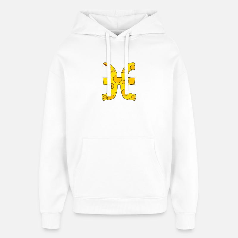 Signe du zodiaque Poissons - Sweat à capuche unisexe Stanley/Stella Oversized - blanc