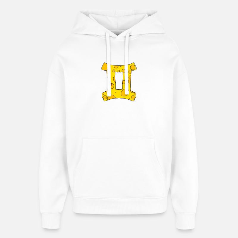 Signe du zodiaque Gémeaux - Sweat à capuche unisexe Stanley/Stella Oversized - blanc
