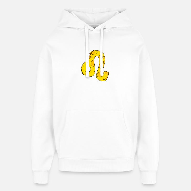 Signe du zodiaque Lion - Sweat à capuche unisexe Stanley/Stella Oversized - blanc