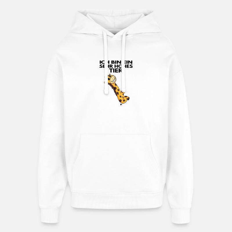 Teamleiter Giraffe Trainer Leitung Chef - Oversized Unisex Hoodie von Stanley/Stella - Weiß