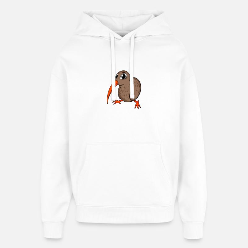 Kiwi Kiwis Vogel Geschenk - Oversized Unisex Hoodie von Stanley/Stella - Weiß