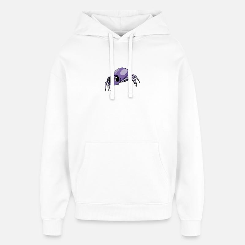 Bébé araignée - Sweat à capuche unisexe Stanley/Stella Oversized - blanc