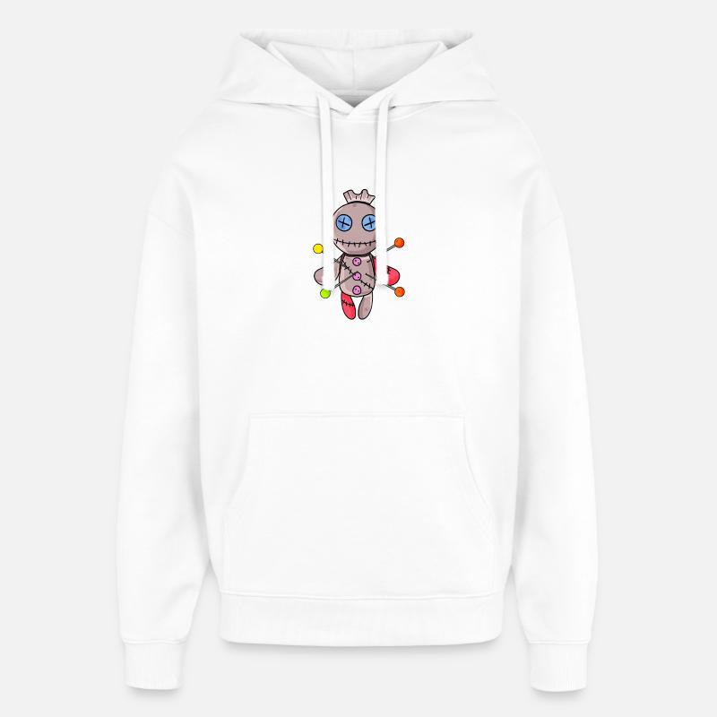 Poupée vaudou - Sweat à capuche unisexe Stanley/Stella Oversized - blanc