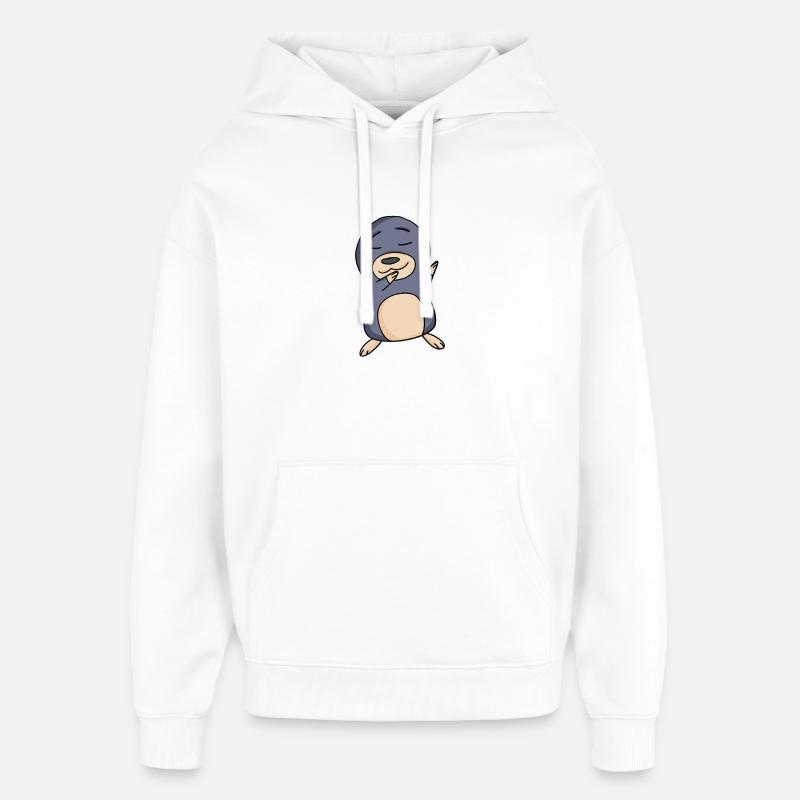 Mole - Oversized Unisex Hoodie by Stanley/Stella - white