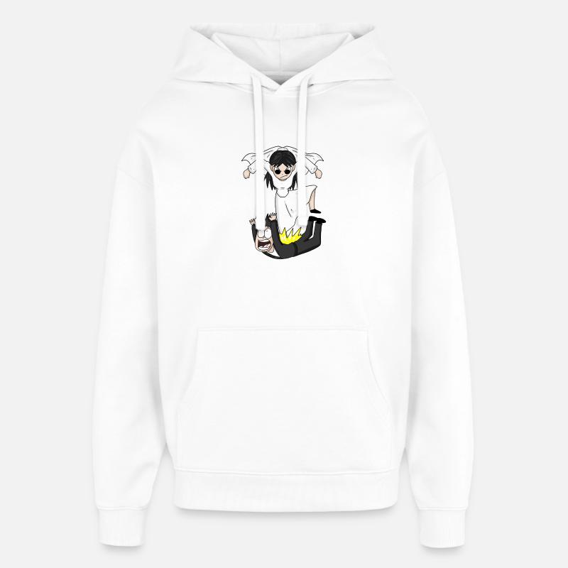 Drôle de mème de mariage - Sweat à capuche unisexe Stanley/Stella Oversized - blanc