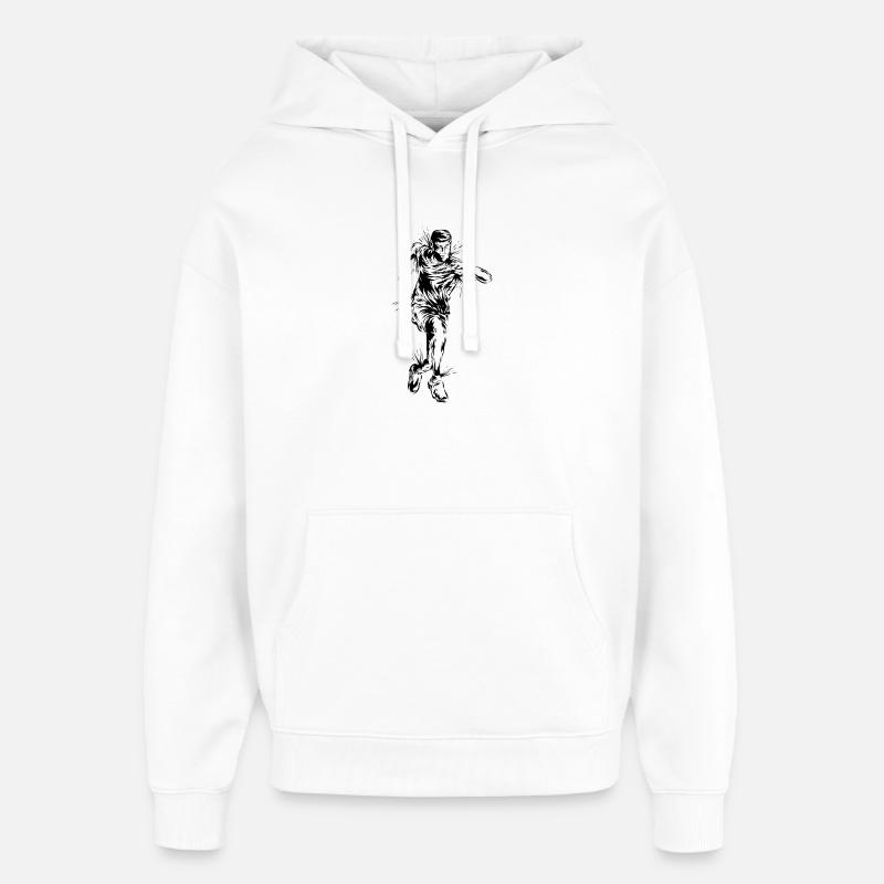 Marathon de course à pied - Sweat à capuche unisexe Stanley/Stella Oversized - blanc