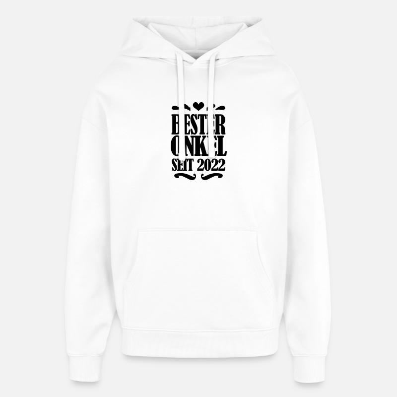 Bester Onkel seit 2022 - Oversized Unisex Hoodie von Stanley/Stella - Weiß