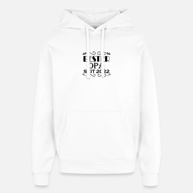 Bester Opa seit 2022 - Oversized Unisex Hoodie von Stanley/Stella - Weiß