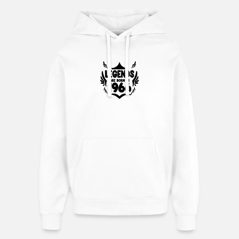 1966 - Né en 1966 - Sweat à capuche unisexe Stanley/Stella Oversized - blanc
